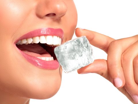 don't chew on ice dental tip