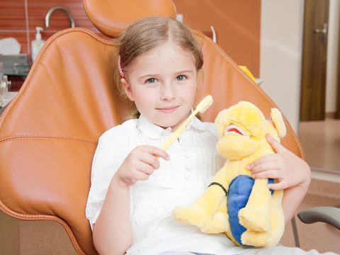 young patient at a pediatric dentist