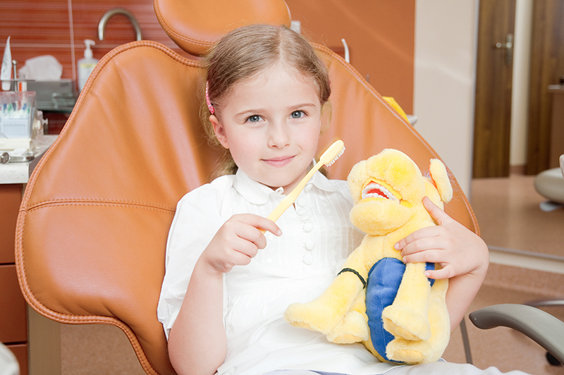 young patient at a pediatric dentist